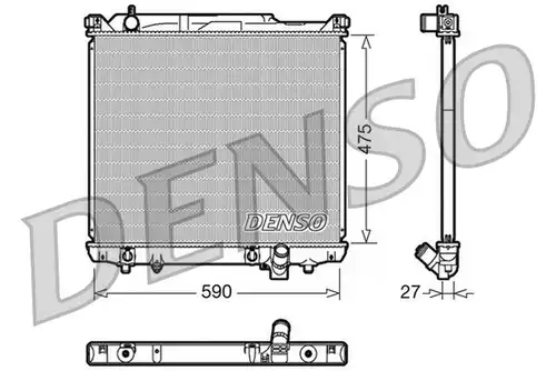 воден радиатор DENSO DRM47020