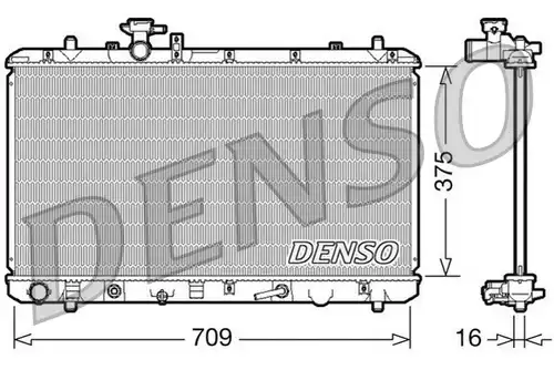 воден радиатор DENSO DRM47024