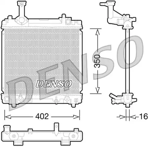 воден радиатор DENSO DRM47027