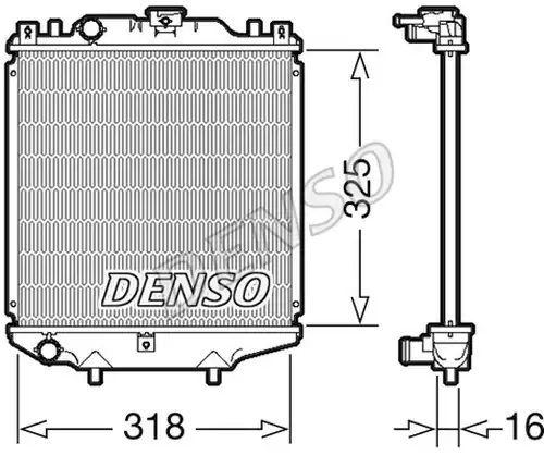 воден радиатор DENSO DRM47029