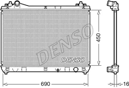 воден радиатор DENSO DRM47031