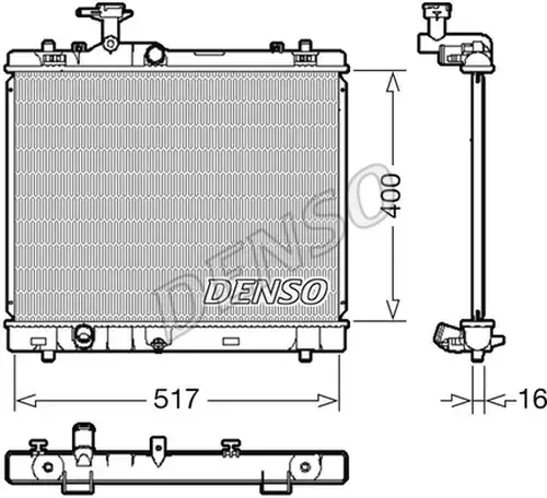 воден радиатор DENSO DRM47032