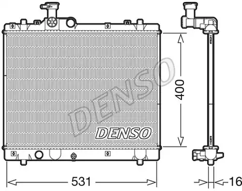 воден радиатор DENSO DRM47034