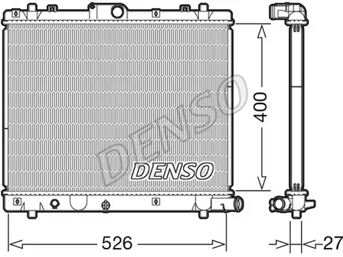 воден радиатор DENSO DRM47036