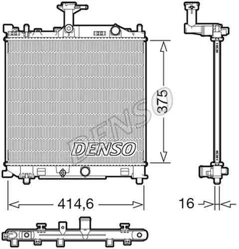 воден радиатор DENSO DRM47040
