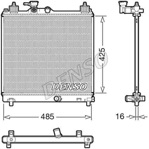 воден радиатор DENSO DRM47042