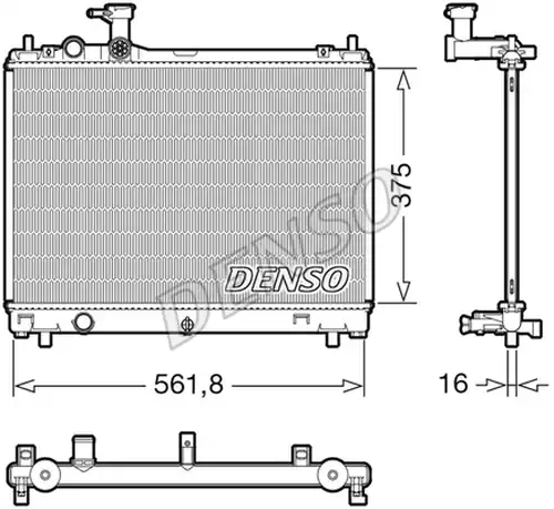 воден радиатор DENSO DRM47044