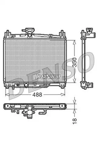 воден радиатор DENSO DRM50002