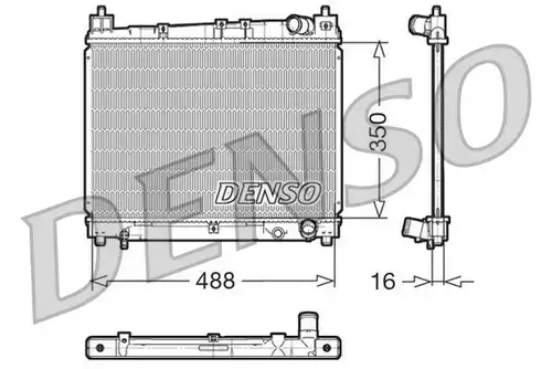воден радиатор DENSO DRM50006