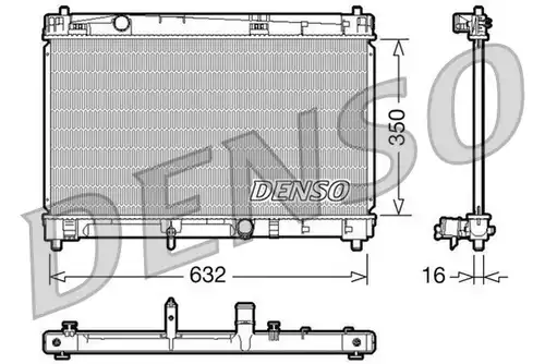 воден радиатор DENSO DRM50009