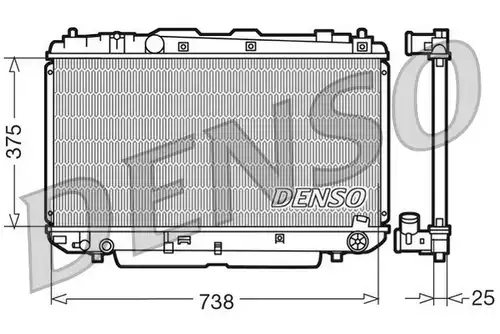 воден радиатор DENSO DRM50021