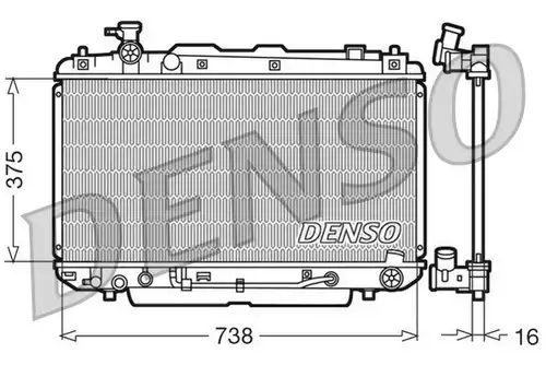 воден радиатор DENSO DRM50022
