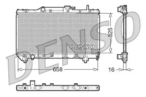 воден радиатор DENSO DRM50028