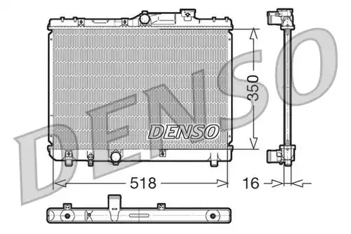 воден радиатор DENSO DRM50029
