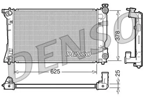 воден радиатор DENSO DRM50035