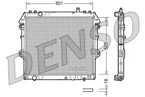 воден радиатор DENSO DRM50038
