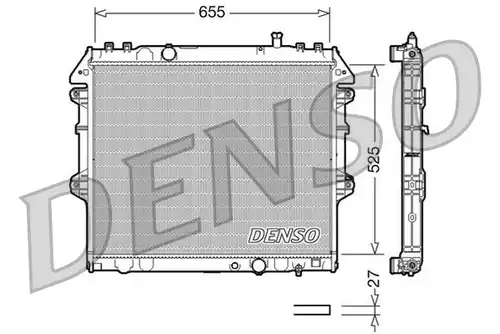 воден радиатор DENSO DRM50039