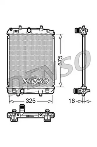 воден радиатор DENSO DRM50040