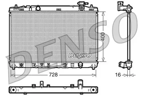 воден радиатор DENSO DRM50041