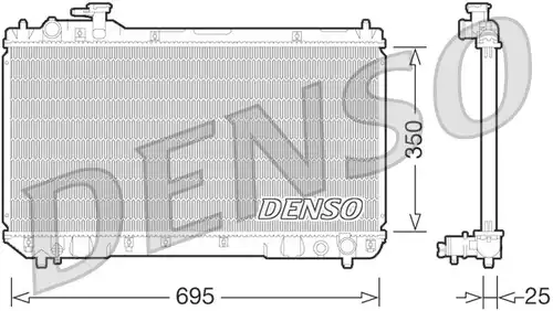 воден радиатор DENSO DRM50062