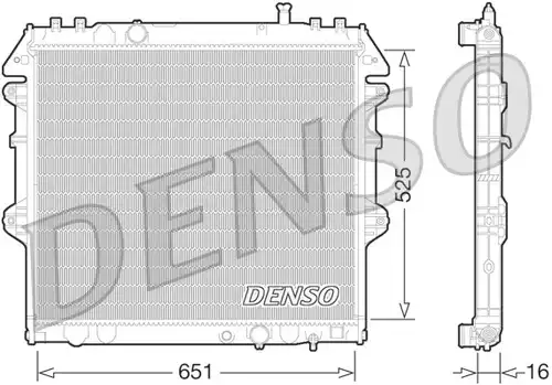 воден радиатор DENSO DRM50069