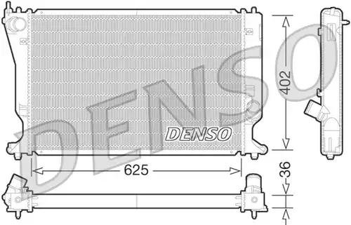 воден радиатор DENSO DRM50073
