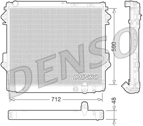 воден радиатор DENSO DRM50075