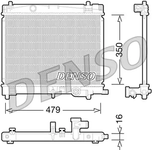 воден радиатор DENSO DRM50078