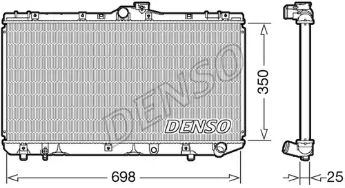 воден радиатор DENSO DRM50079