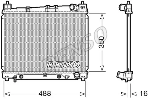 воден радиатор DENSO DRM50080