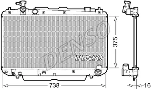воден радиатор DENSO DRM50083