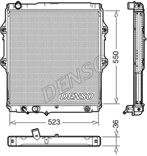 воден радиатор DENSO DRM50084