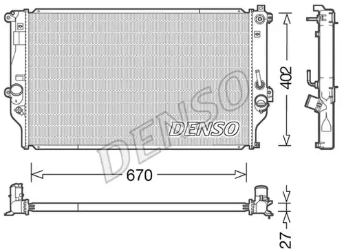 воден радиатор DENSO DRM50092