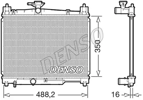 воден радиатор DENSO DRM50101