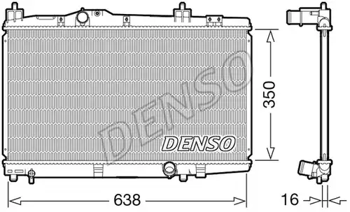 воден радиатор DENSO DRM50105