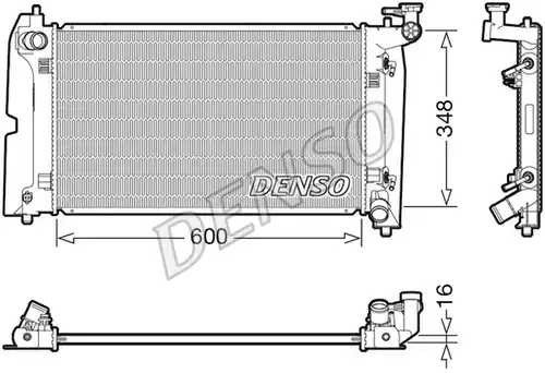 воден радиатор DENSO DRM50111