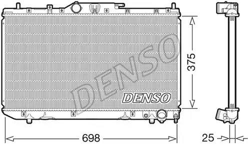 воден радиатор DENSO DRM50114
