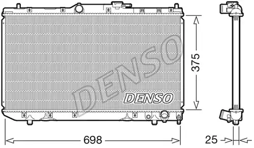 воден радиатор DENSO DRM50116