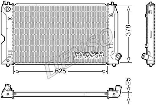 воден радиатор DENSO DRM50119