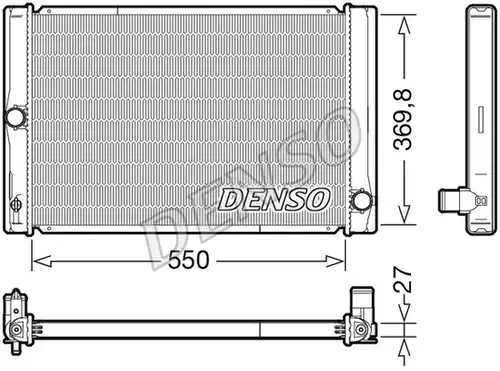 воден радиатор DENSO DRM50123