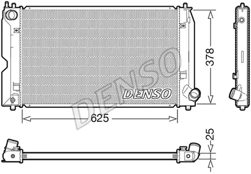 воден радиатор DENSO DRM50127