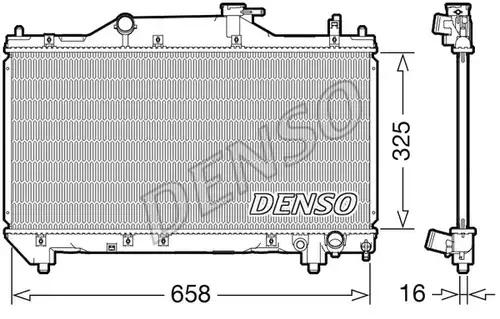 воден радиатор DENSO DRM50131