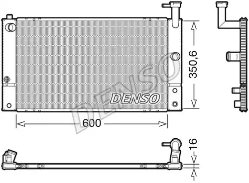 воден радиатор DENSO DRM50133
