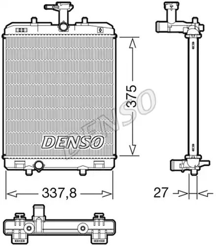 воден радиатор DENSO DRM50134