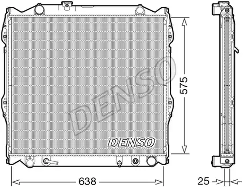 воден радиатор DENSO DRM50138