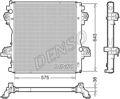 воден радиатор DENSO DRM50140