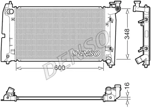 воден радиатор DENSO DRM50142