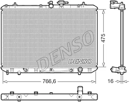 воден радиатор DENSO DRM50143