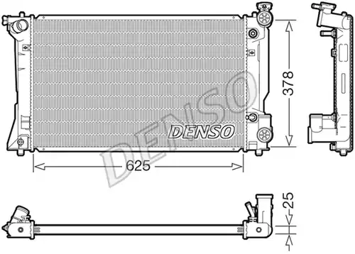 воден радиатор DENSO DRM50145