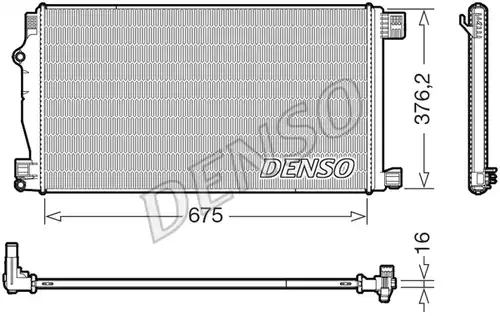 воден радиатор DENSO DRM50147